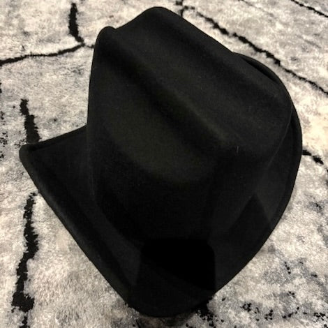 BIG WING WESTERN HAT - BLACK