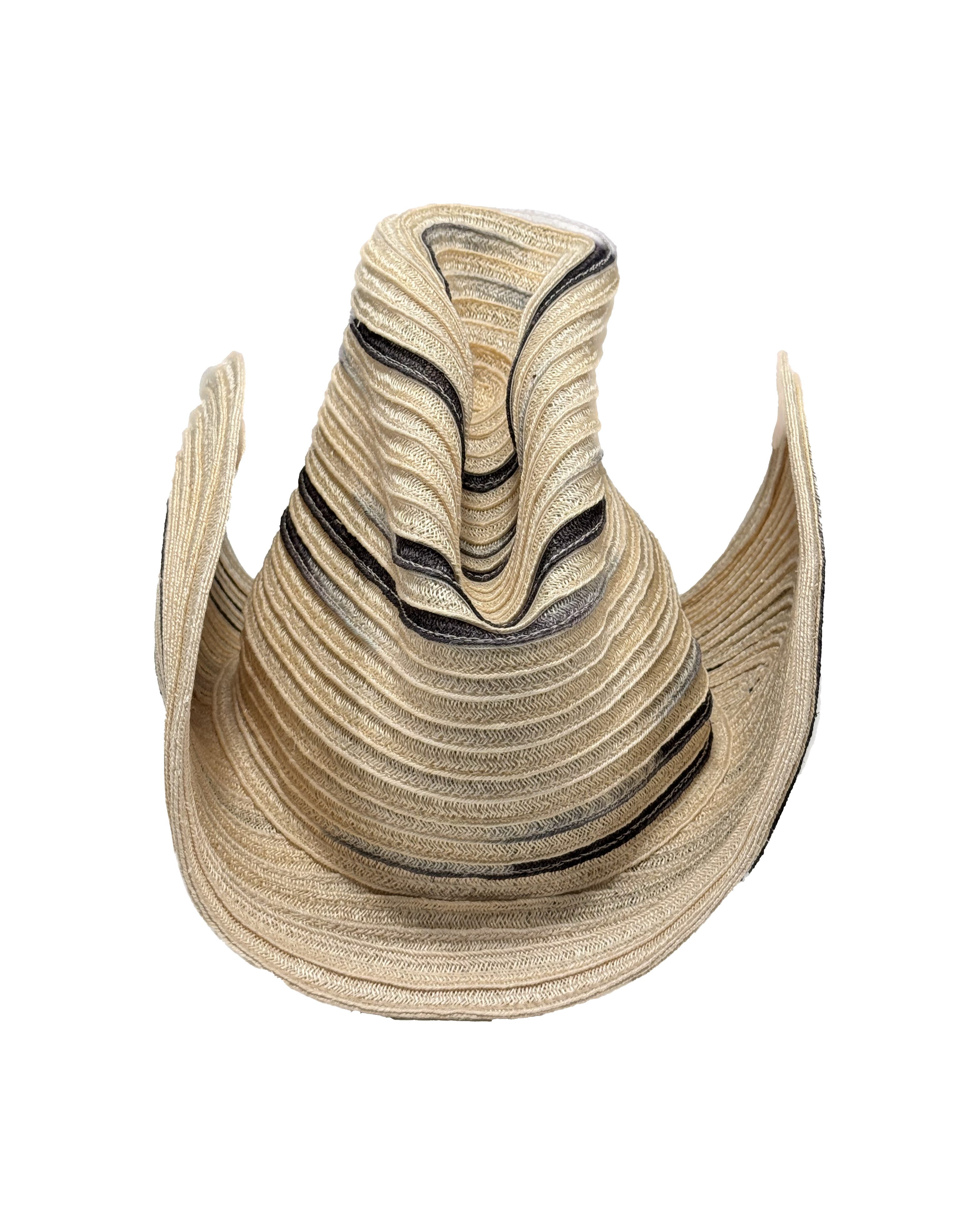 EOS86 - WINGED MEDIUM CROWN WESTERN HAT - M/L