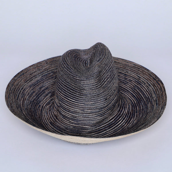 SALE - WIDE CURVED BRIM FEDORA  - M/L