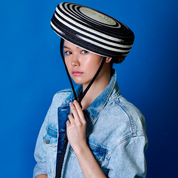 CUSHION BERET HAT IN HEMP