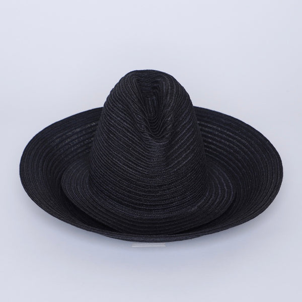 SALE - CURVED BRIM FEDORA HAT - M/L