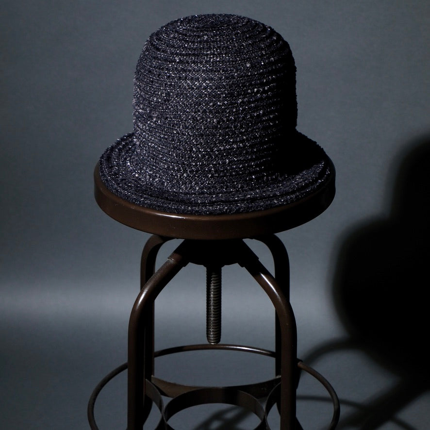 FS - TWEED BIG BOWLER HAT - L/XL