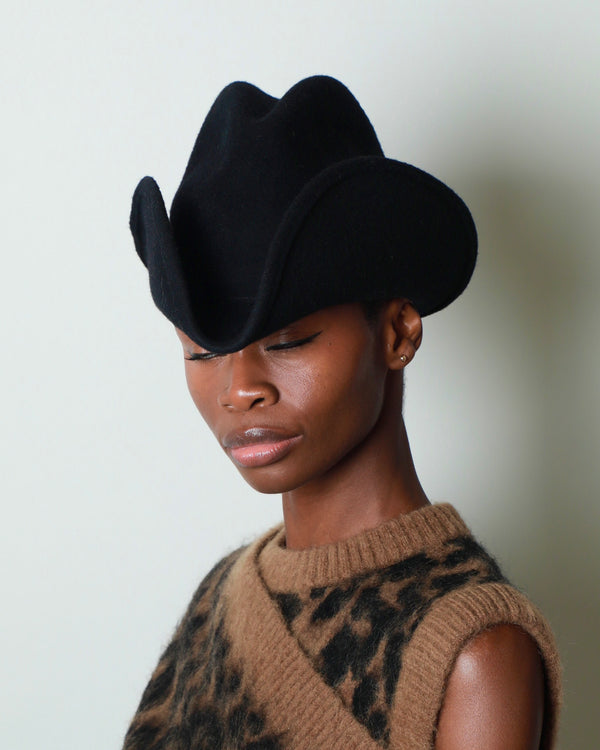 BACKLESS MINI WESTERN HAT