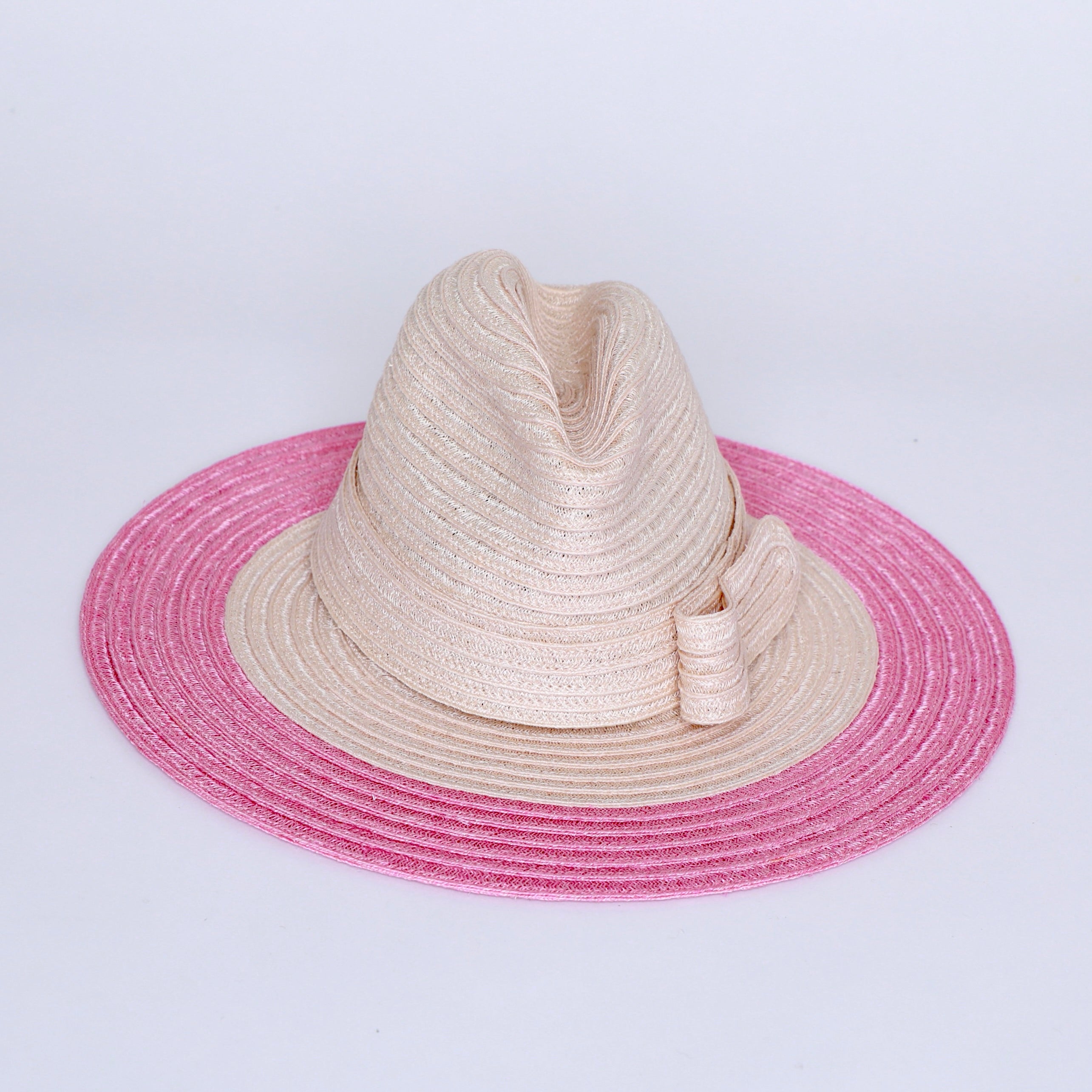SALE - TWO TONE WIDE BRIM FEDORA - SMALL