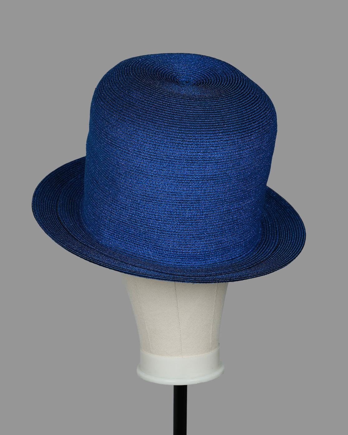 BIG BOWLER HAT - METALLIC BLUE - M/L