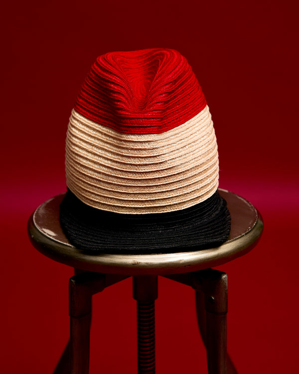 BIG FEDORA CAP IN HEMP