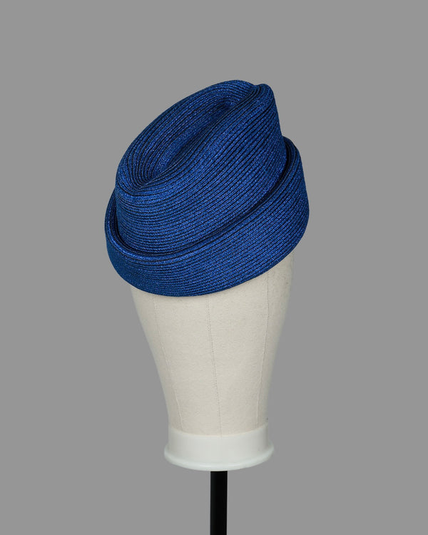 RUSSIAN CUFF HAT - METALLIC BLUE - S/M