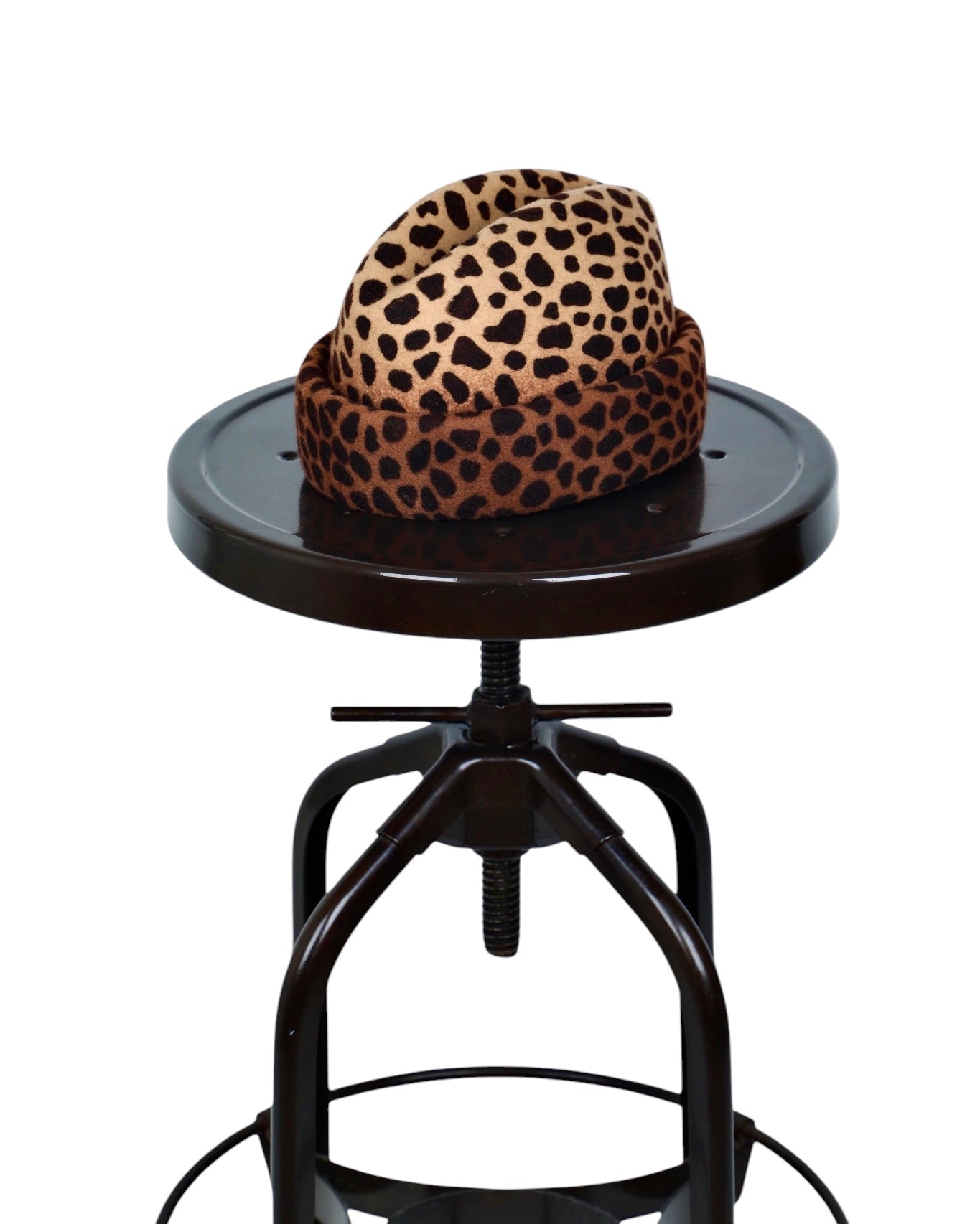 RUSSIAN CUFF HAT - BROWN LEOPARD