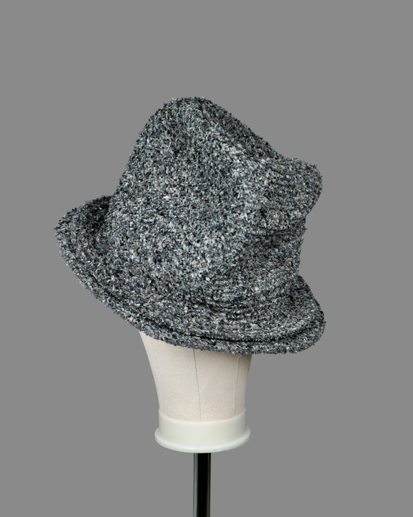 TWEED BIG ABSTRACT FEDORA HAT - M/L