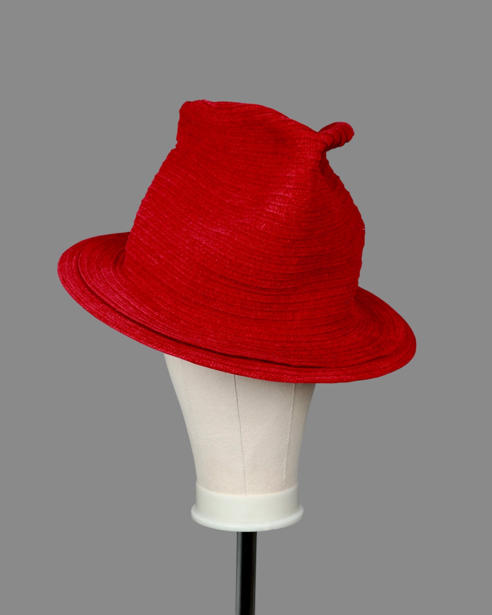 FS - CHENILLE BIG SMASHED FEDORA HAT - S/M