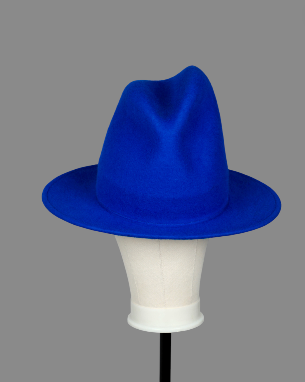 YOKO OVAL BRIM FEDORA - ROYAL BLUE - L/XL