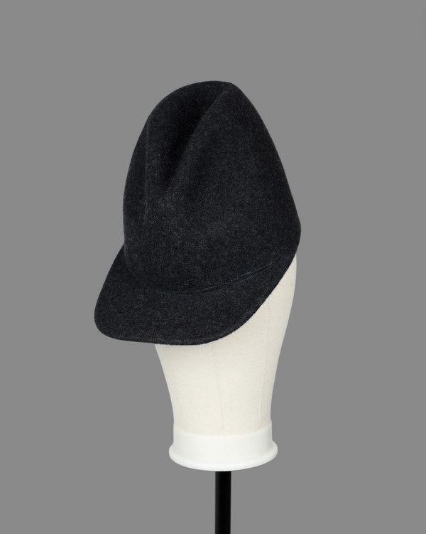 FEDORA BALL CAP - DARK CHARCOAL - SMALL