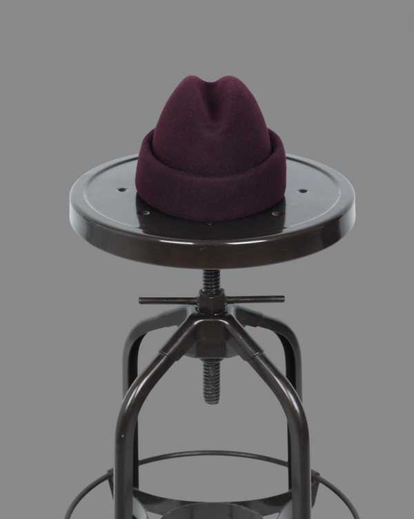 RUSSIAN CUFF HAT - WINE - S/M