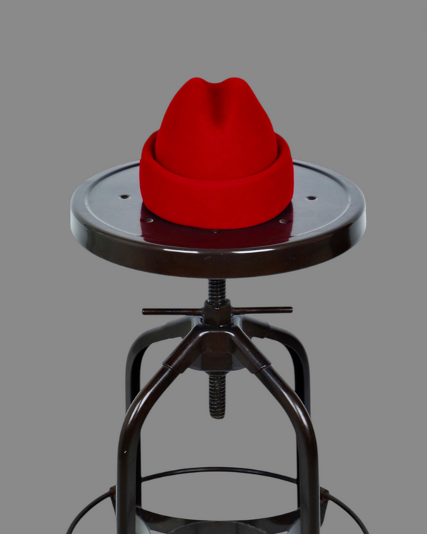 RUSSIAN CUFF HAT - CRIMSON - S/M